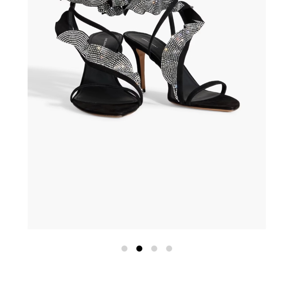 Isabel Marant Black and Silver Heels embellished